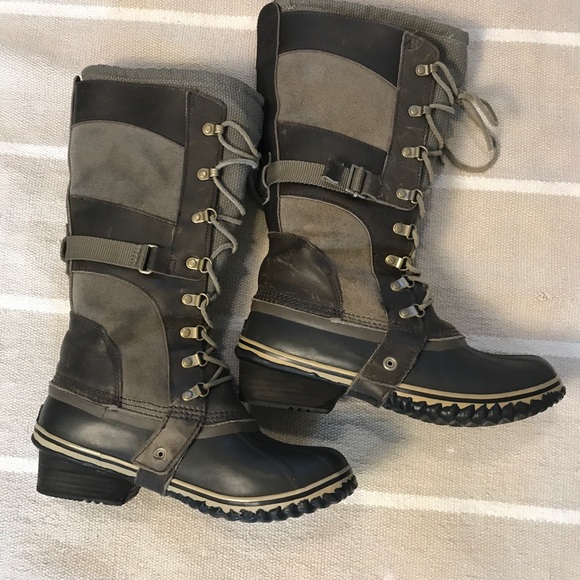 Sorel Shoes - Sorel Joan of Arc Women's Two tone brown and Black Boots